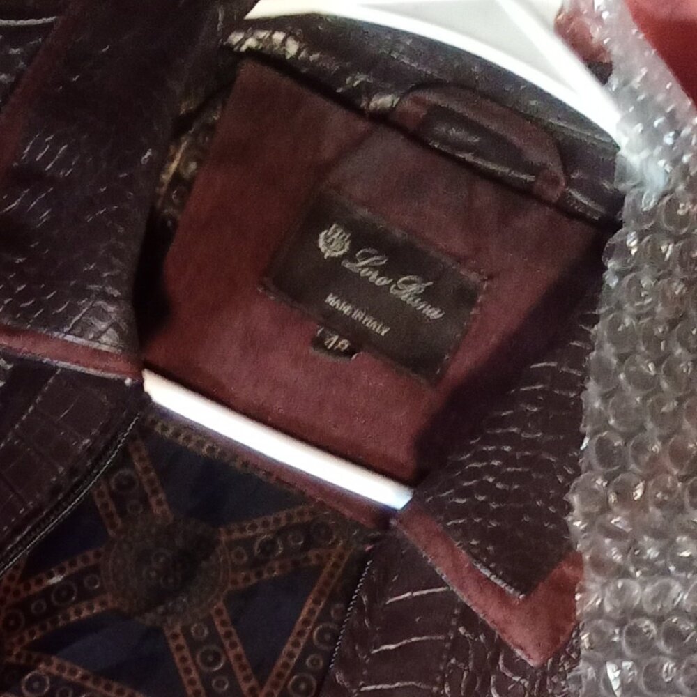 Loro Piana Crocodile bomber jacket